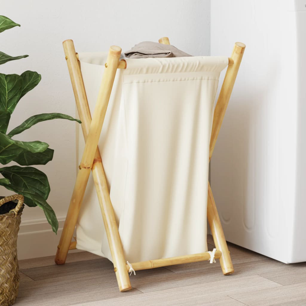 Bamboo Laundry Cart