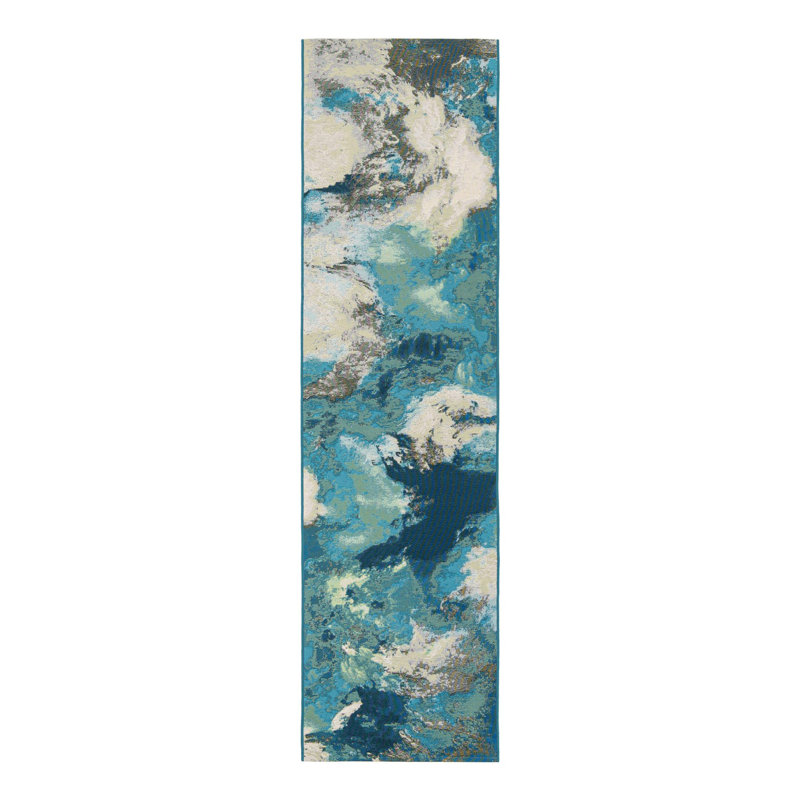 Keazia Indoor/Outdoor Area Rug, Runner 2'7" x 10'