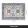 Non-Slip Machine Washable Oriental Blue/Navy Area Rug