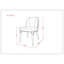 Chaise de salle à manger en graphite