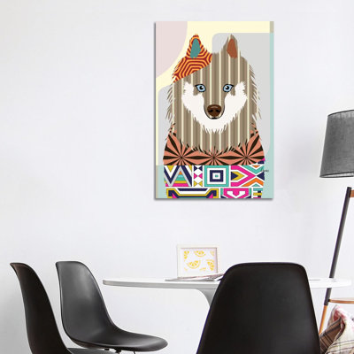 Samoyède par Lanre Studio - impression sur toile tendue
