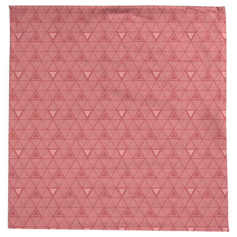 Nappe triangles dessinés à la main classiques, Rouge