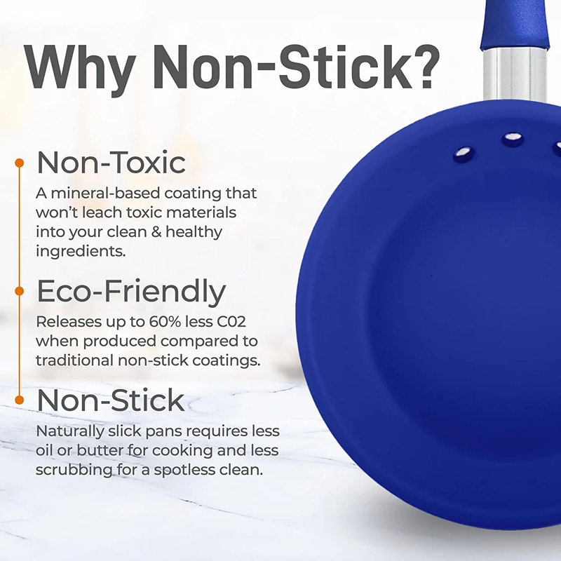NutriChef Ceramic Non-Stick Omelette Pan