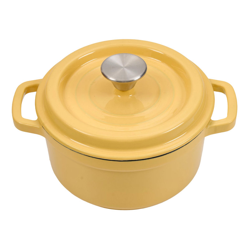 Living And Home 2.8L Cast Iron Stock Pot