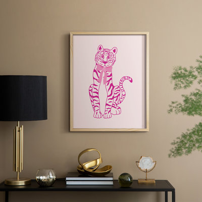 Tiger Bow Framed Print - Solid Wood