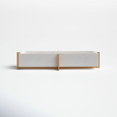 Lacy Genuine Marble Decorative Tray