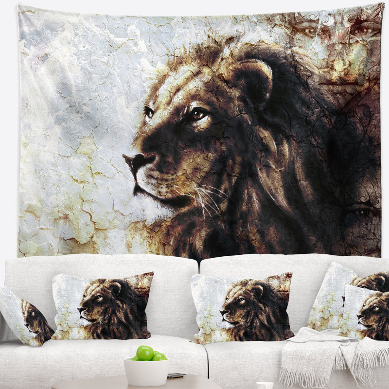 Tapisserie mystique Animal, H 50 po x l 60 po