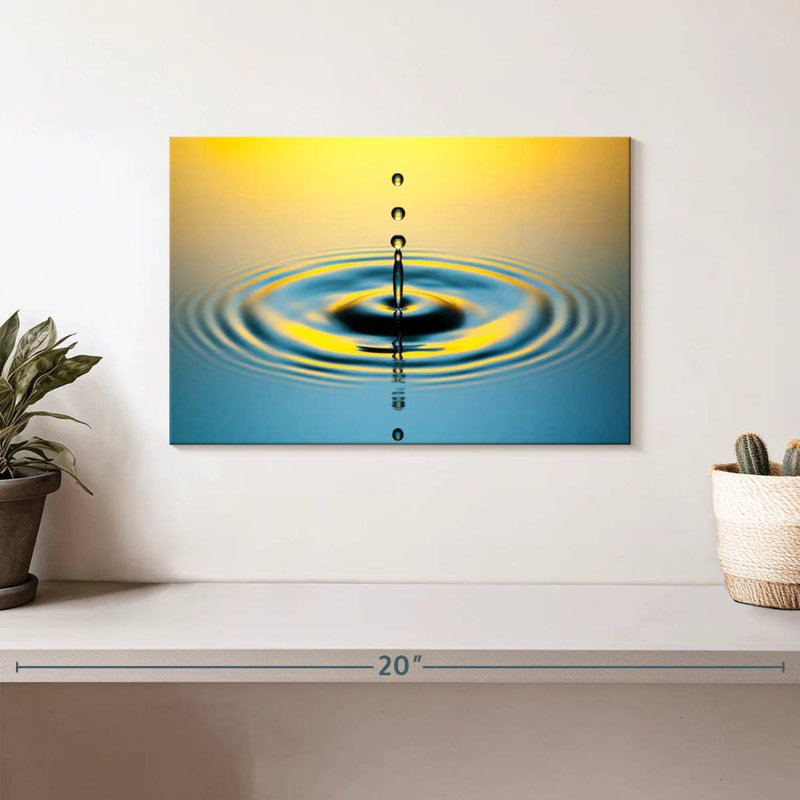 Goutte d'eau illuminée Alvord, H 8 po x l 12 po