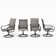 Alyah 4 - Person Metal Patio Dining Set with Square Table