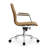 Modern Contemporary Slim Seek Mid Back Office Chair Ribbed With Arms Adjustable Height Swivel Wheels Chrome Base-748953378-741314200