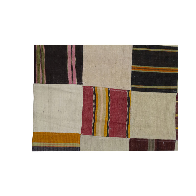Wool Patchwork Area Rug
