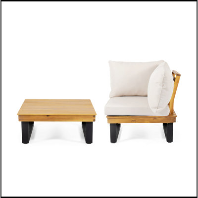 SEBASTIAN CORNER CHAIR+COFFEE TABLE
