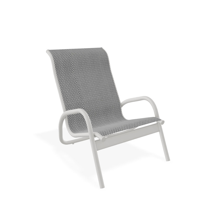 Beach Chair, Textured Snow, Nickle