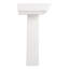 Lavabo de salle de bain piédestal en argile réfractaire 23 "avec trou de robinet Pentero
