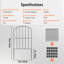 61cm H x 33cm W Carbon Steel Fencing with 10 Panel(s) Included