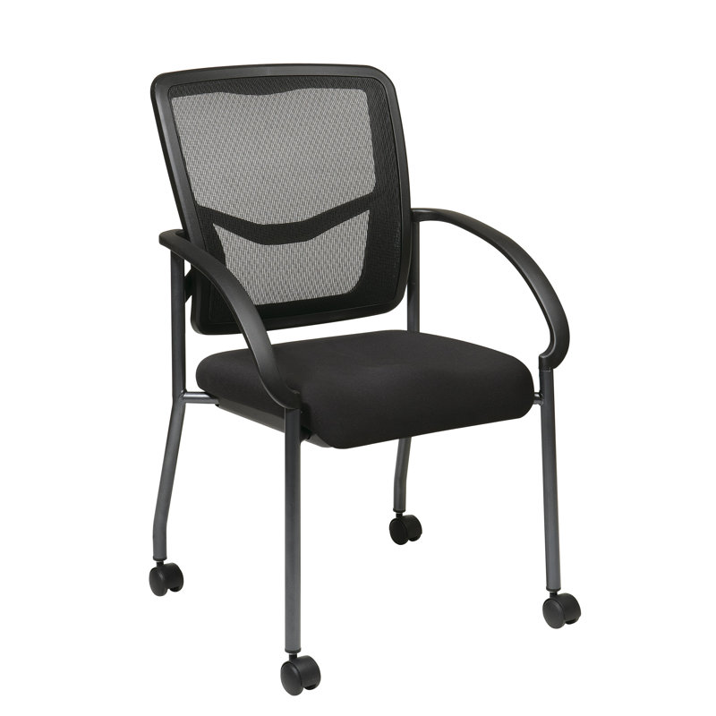 Chaise de salle d'attente en tissu avec structure en métal Nathinal