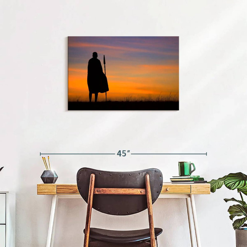 Leisha African Warrior, 20" H x 30" W