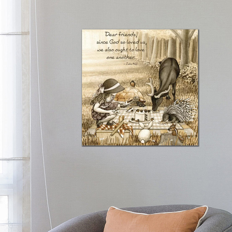 Picnic Celebration by Tracy Lizotte - Wrapped Canvas Print, 66.04 cm H x 66.04 cm W x 1.91 cm D