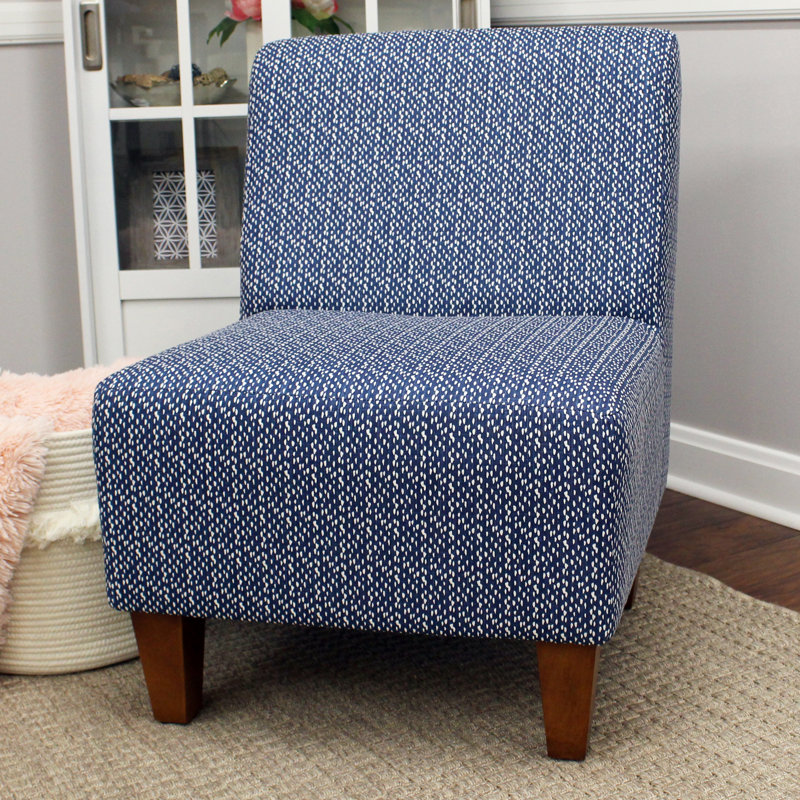 Adamski Upholstered Slipper Chair, Black