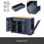 Îlots de rangement de 53 po avec tiroirs et poubelles pour la cuisine et la salle à manger. Conception de maison de campagne moderne, l 53,2 po x P 20,9 po x H 38,0 po-1013819534