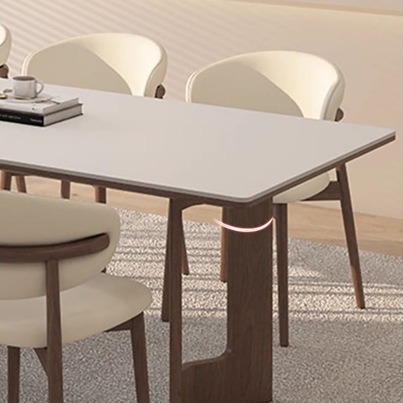 Plotkin Solid Wood & Rock-Panel Dining Table, 29.5”H x 70.9”L x 31.5”W