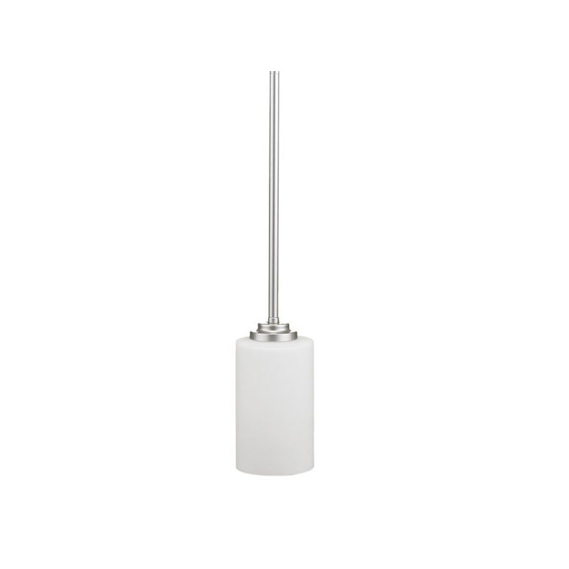 Luminaire suspendu 1 lumière Iris, Chrome brossé