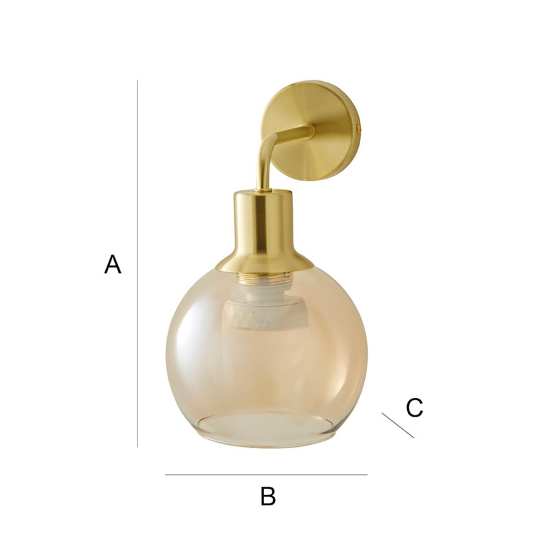 Dejuane Flush Mounted Sconce, Gold, Beige