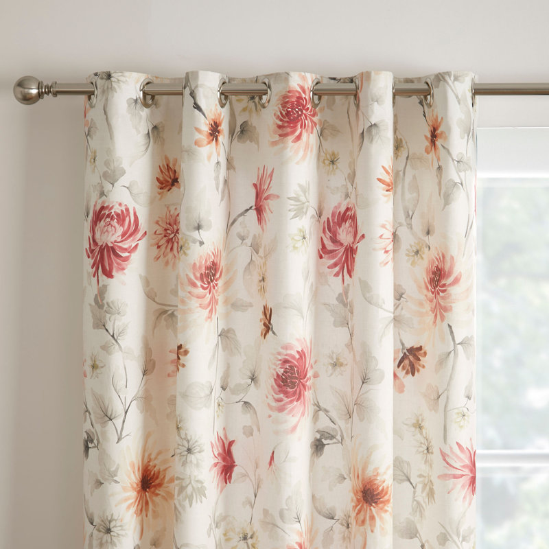 Alastair 100% Cotton Semi Sheer Curtain Pair, Width 229 x Drop 229 cm