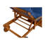 Méridienne d'extérieur réglable de 77,5 po U_Style - Structure en bois d'acacia avec coussins-452857240