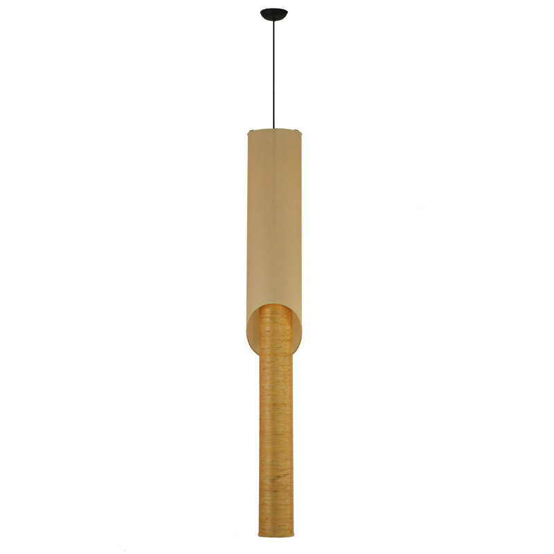 Luminaire suspendu cylindrique 1 lumière Leszek