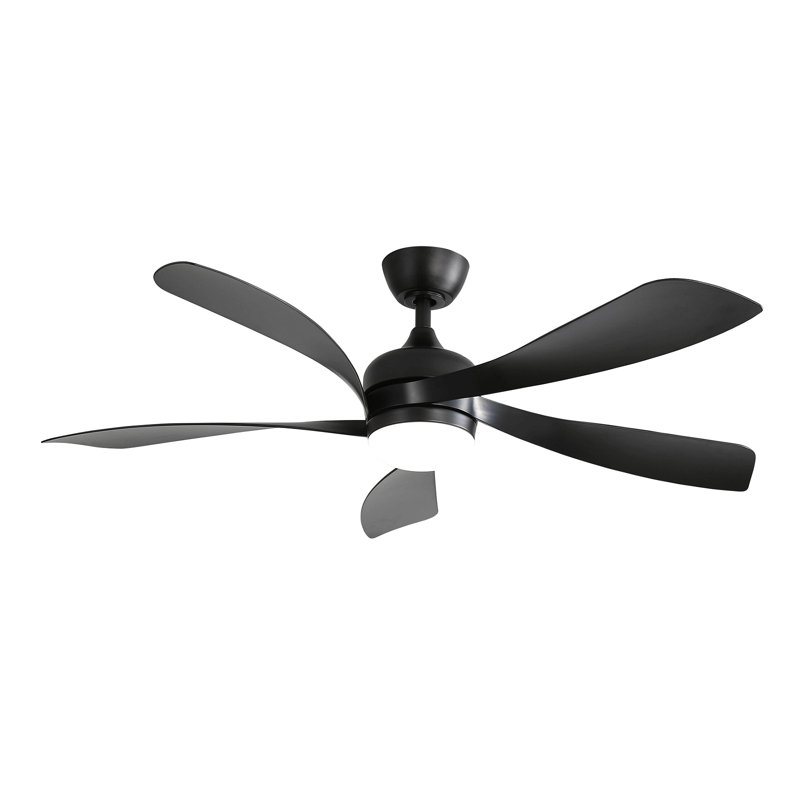 Ventilateur de plafond de 52 pouces à profil bas avec télécommande et lumières, moteur à courant continu silencieux pour le salon de patio
