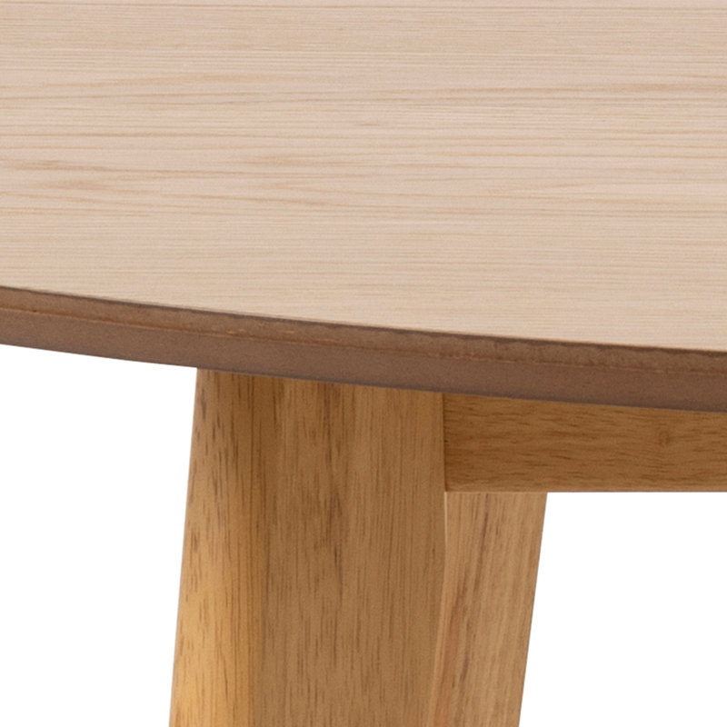 4 - Person Dining Set, 76cm H x 105cm W x 105cm D, Walnut, Oak