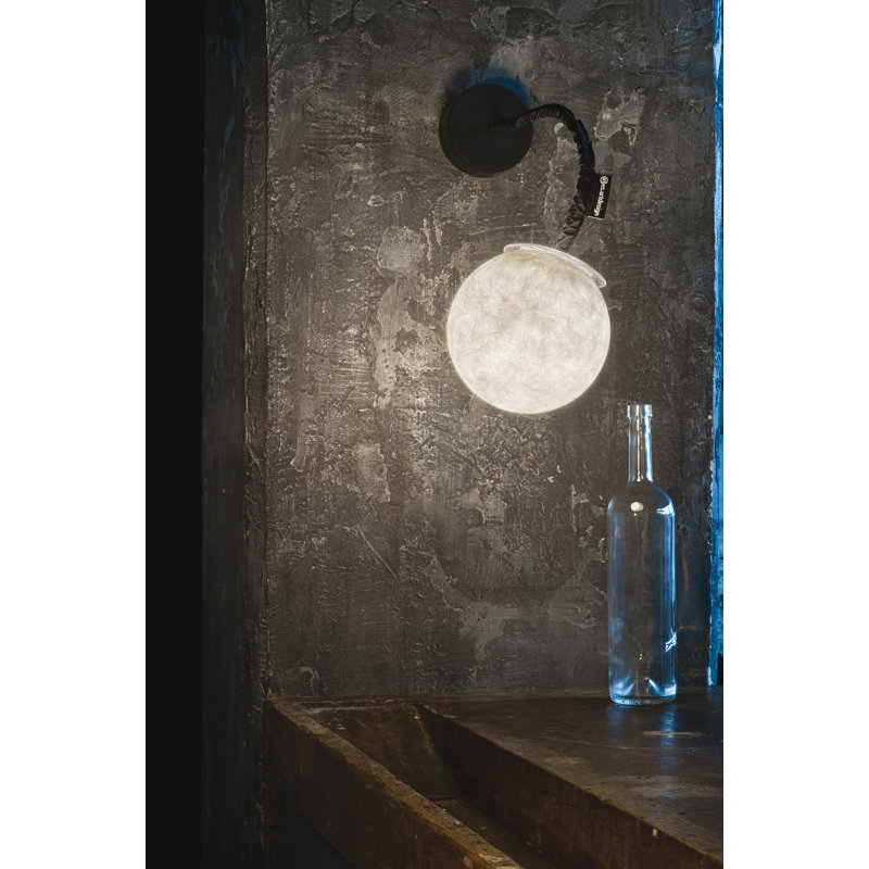 Luna Armed Sconce, Black