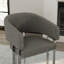 Chaise de salle à manger moderne et luxueuse avec accoudoirs rembourrés gris-820555436-820555410
