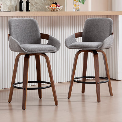 Ensemble de 2 tabourets de bar et de comptoir pivotants