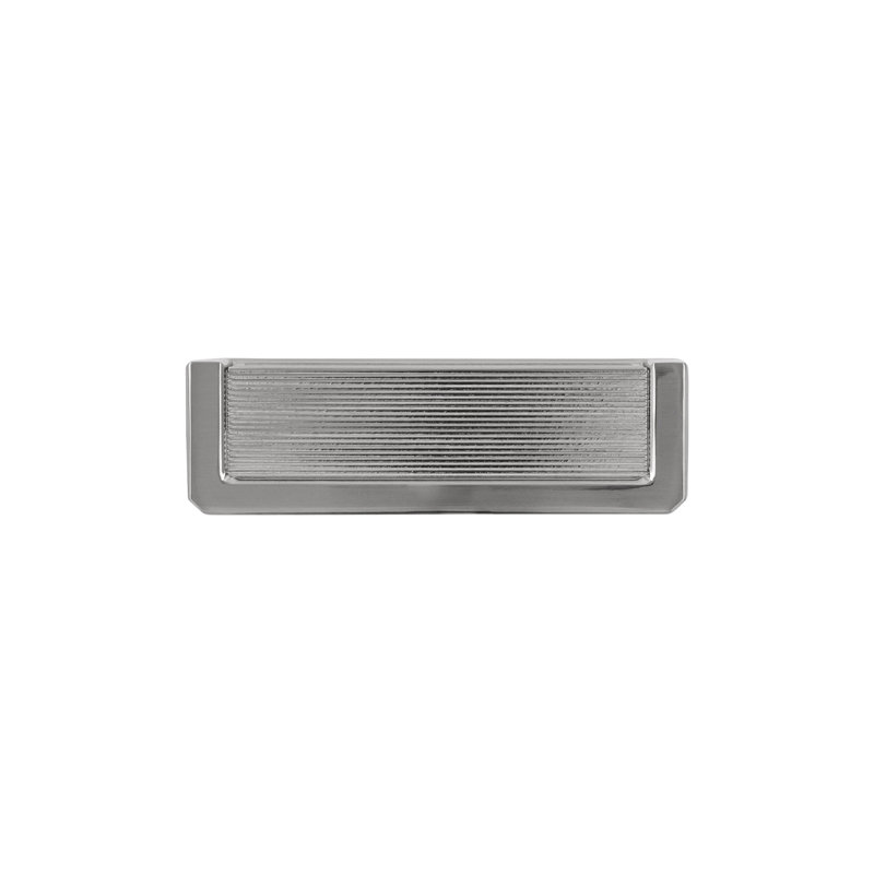 Poignée 3 pouces Bijou Linea Collection, d'un centre à l'autre, Nickel satiné