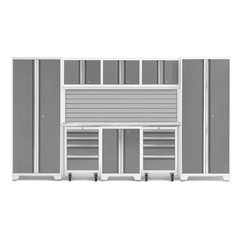 Bold Series 9 Piece Steel Garage Storage Cabinet Set