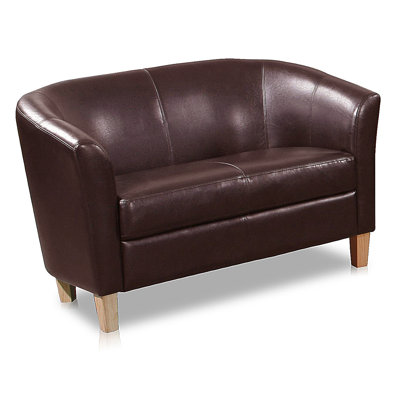 Ruth Faux Leather Loveseat