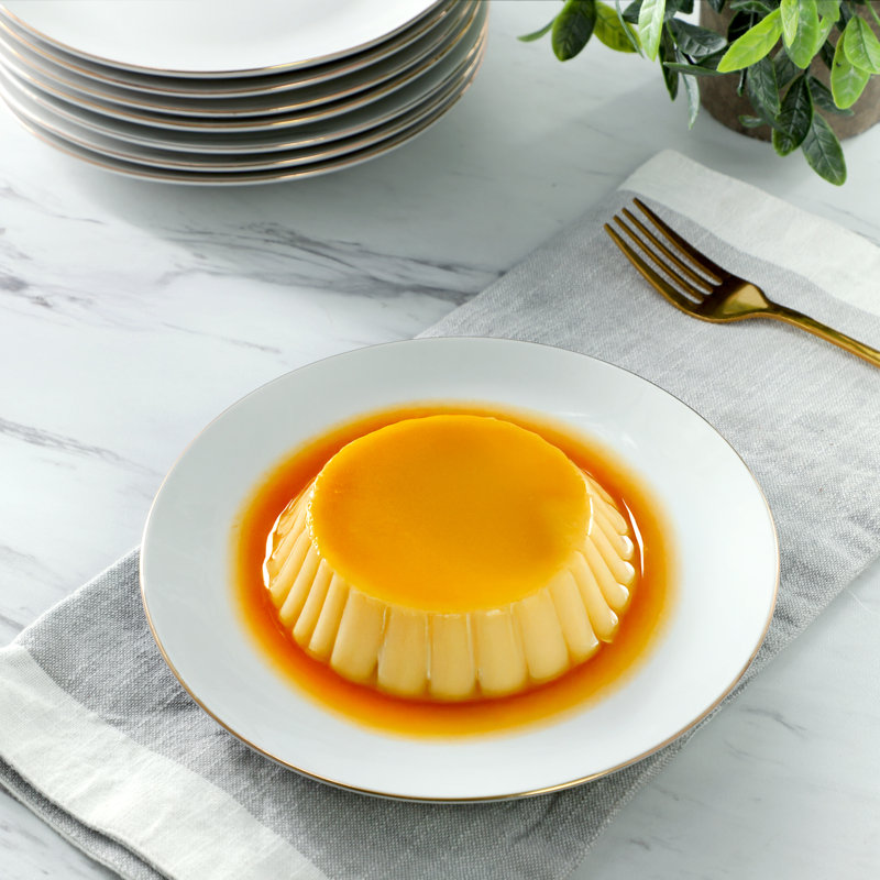 Ensemble d'assiettes à dessert en céramique fine 7,5 po Gibson
