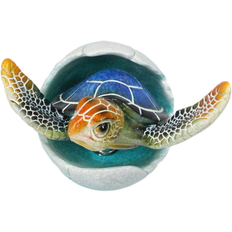 Mini figurine de tortue de mer bleue marine