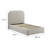 Keynote Upholstered Fabric Curved Platform Bed-101181370-101181368