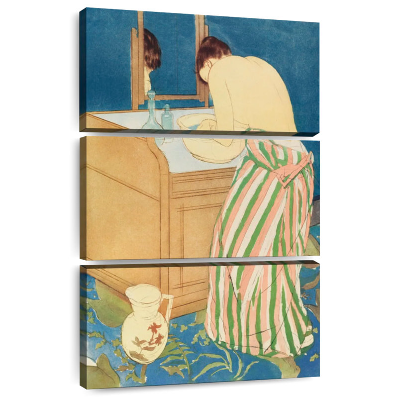 Femme Leisha se baignant 1890-1891, H 32 po x l 20 po