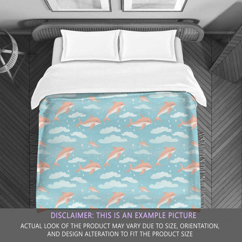 Dolphins Underwater Bedding, Queen Comforter