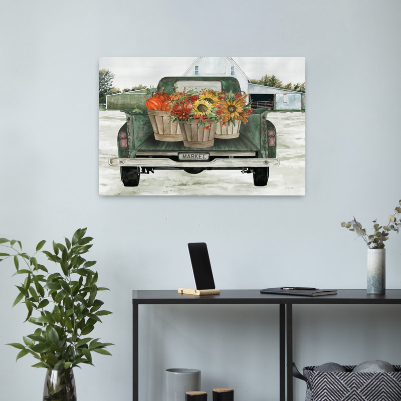 Art contemporain d'automne, H 16 po x l 24 po