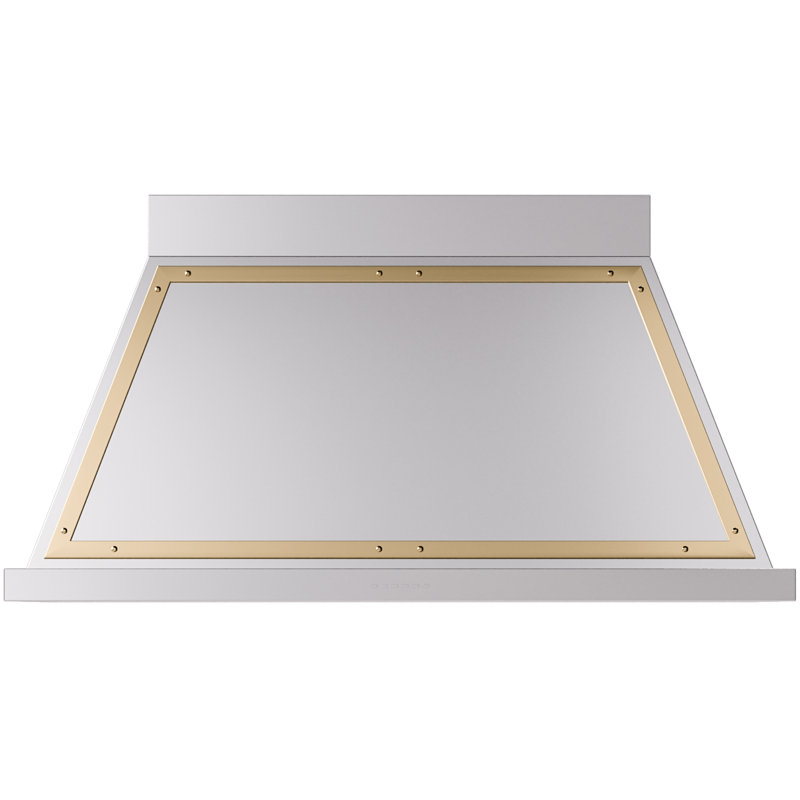 ILVE Nostalgie II Noblesse 48 in Range Hood, Stainless Steel/Brass