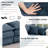 Dayman 102"W Modular Chenille LAF RAF Sectional, Sofa Couch, 3 Seater-1203519943