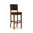 Upholstered Counter Stool with Solid Wood Frame-52517033-52517032