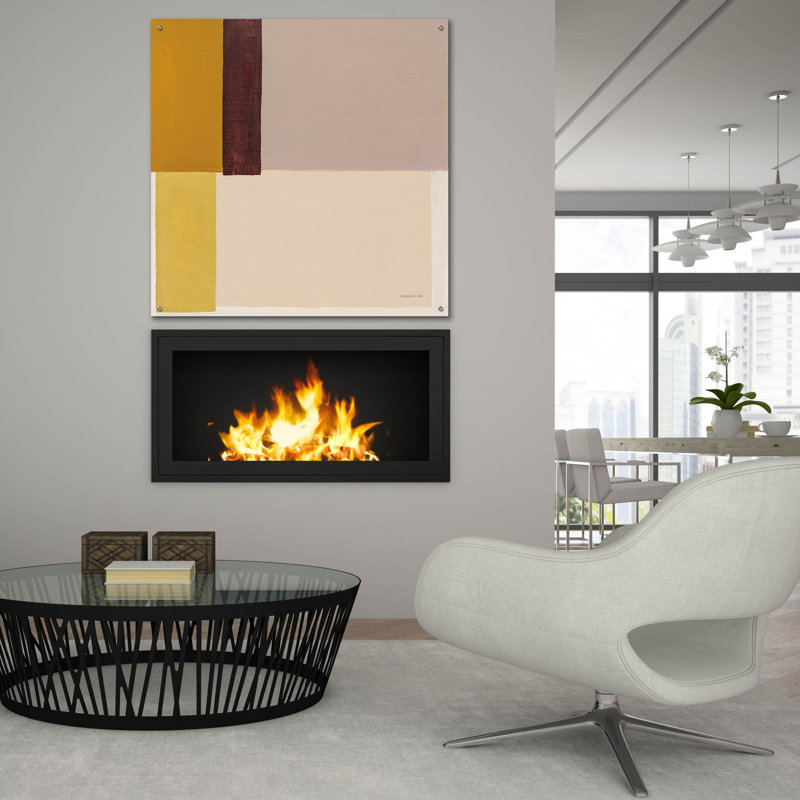 Art mural en verre «Mellow» par Danhui Nai, H 36 po x l 36 po x P 0,2 po