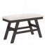Ensemble de table de salle à manger à hauteur de comptoir en bois 6 pièces avec tablette de rangement, ensemble de table de cuisine avec banc et 4 chaises de style rustique TopMAX-133403363-133403360-133403365
