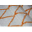 Ivoire géométrique/tapis décoratif orange Lomax-26237584